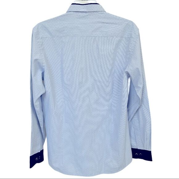 Boys Blue Button down Shirt - Picture 2 of 8
